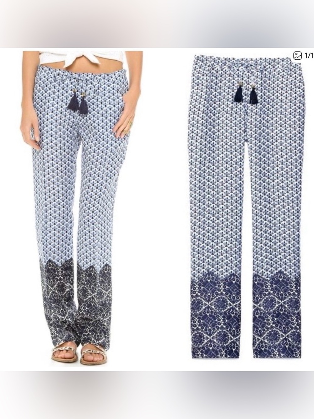 Tory Butch Baja Linen Pants